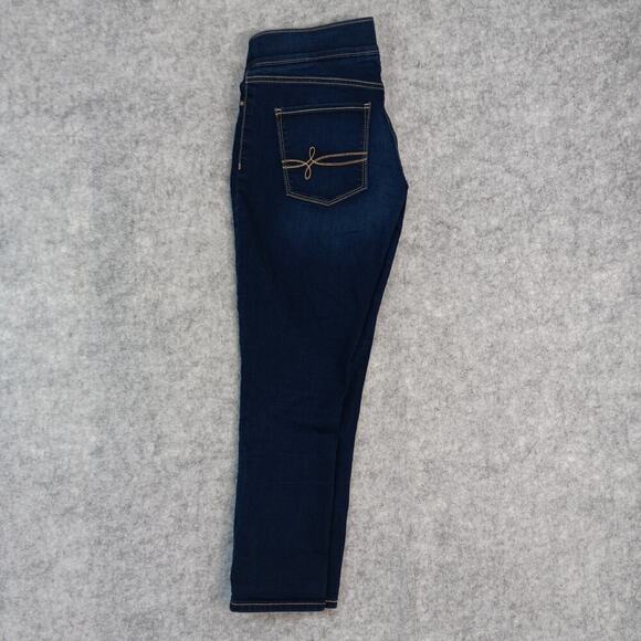 Levis Denizen Modern Pull On Crop Midrise Dark Wash 29 x 25​ - Picture 8 of 15